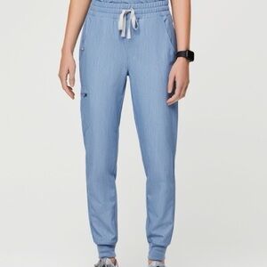 Figs high waisted scrub jogger in heathered indigo denim look women’s small Euc